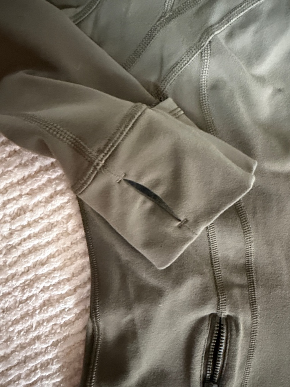 lululemon athletica Olive Green Zip Jacket & High-Waist Leggings Set - Picture 4 of 9